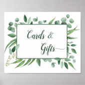 Poster Panneau Mariage Eucalyptus Envy 8x10 Cartes et Cad (Devant)