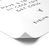 Poster Panneau Mariage extérieur STELLA Blanches (Coin)