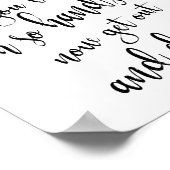 Poster Panneau Mariage Gents Salle de bain noir et blanc  (Coin)