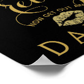 Poster Panneau mariage Gold & Black Ladies (Coin)