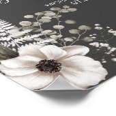 Poster Panneau Mariage gris foncé et blanc (Coin)