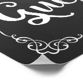 Poster Panneau mariage "Guest book" (Coin)