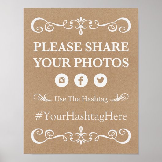 Poster Panneau mariage - Hashtag Russie - Panneau Mariage (Devant)
