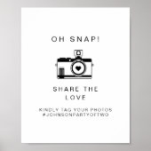 Poster Panneau Mariage KENNEDY Oh Snap Photo (Devant)