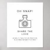 Poster Panneau Mariage KENNEDY Oh Snap Photo (Devant)