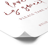 Poster Panneau mariage - L'amour est le tournesol doux et (Coin)