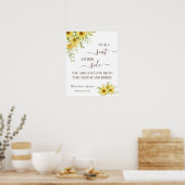 Poster Panneau Mariage latéral Pour Choisir Un Siège (Cuisine)