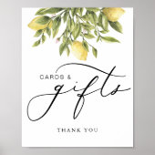 Poster Panneau Mariage Lemon Amalfi Cartes et Cadeaux (Devant)