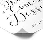 Poster Panneau Mariage Love Dessert Bar (Coin)