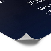 Poster Panneau mariage Merci de la marine (Coin)