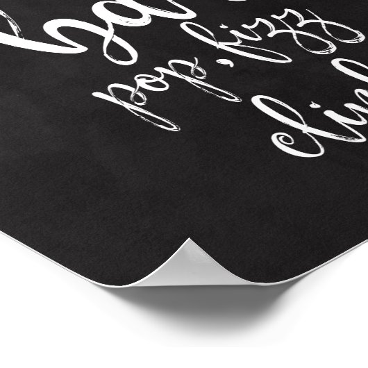 Poster Panneau Mariage Mimosa Bar Chalkboard 8x10 (Coin)