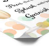 Poster Panneau Mariage Mimosa Bar Gold, Rose, Mint (Coin)