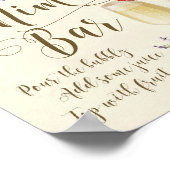 Poster Panneau Mariage Mimosa Bar Lilac lavande violette (Coin)