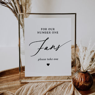 Poster Panneau Mariage minimaliste moderne numéro un vent