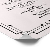 Poster Panneau Mariage Moody foncé Halloween (Coin)