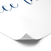 Poster Panneau mariage nautique "Prenez un siège et non u (Coin)