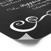 Poster Panneau mariage - Ne buvez pas et ne conduisez pas (Coin)