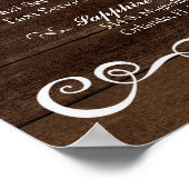 Poster Panneau mariage - Ne pas boire et conduire Mariage (Coin)