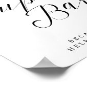 Poster Panneau Mariage ou Salle de Mariée Chic Bar à Cupc (Coin)