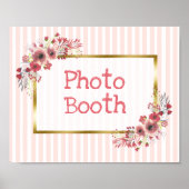 Poster Panneau mariage Photo Booth Chalkboard Look (Devant)