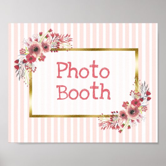 Poster Panneau mariage Photo Booth Chalkboard Look (Devant)