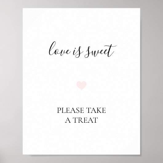Poster Panneau Mariage Rebecca Simple Dessert (Devant)