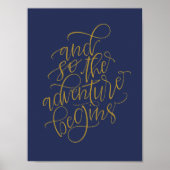 Poster panneau mariage rustique - et donc l'aventure comm (Devant)