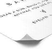 Poster Panneau Mariage STELLA Burger Bar (Coin)