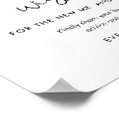 Poster Panneau Mariage STELLA Conseils et souhaits (Coin)