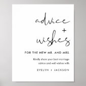 Poster Panneau Mariage STELLA Conseils et souhaits (Devant)