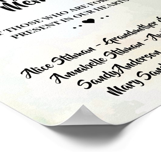 Poster Panneau Mariage Sunflowers In Love Memory (Coin)