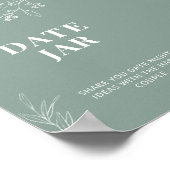 Poster Panneau Mariage vert Jar Sage (Coin)