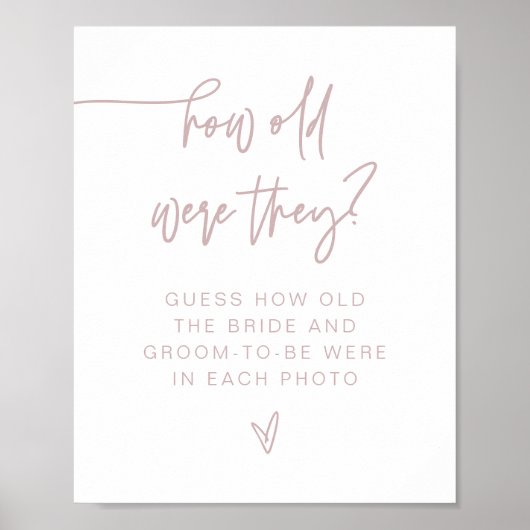 Poster Panneau MARLO Dusty Rose Moderne Quel âge avaient- (Devant)