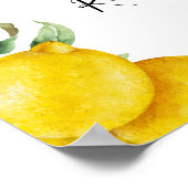 Poster Panneau masque aux citrons (Coin)