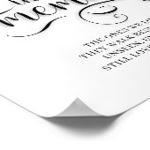 Poster Panneau Mémorial de Mariage 'À la Mémoire Éternell (Coin)