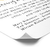 Poster Panneau Mémorial de Mariage en forme de cœur en fe (Coin)