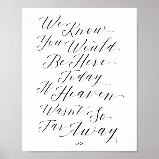 Poster Panneau Mémorial de Script Nous Savons Que Vous Se (Devant)