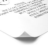 Poster Panneau Mémorial En Mémoire Affectueuse Dans Notre (Coin)