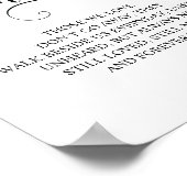 Poster Panneau Mémorial En Mémoire Affectueuse Dans Notre (Coin)