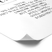 Poster Panneau Mémorial En Mémoire Affectueuse Dans Notre (Coin)