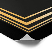 Poster Panneau MENU BARRE | Grand mariage inspiré Gatsby (Coin)