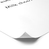 Poster Panneau Menu Classique Et Minimaliste (Coin)