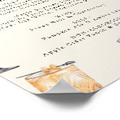 Poster Panneau Menu de la barre de fête de Thanksgiving (Coin)