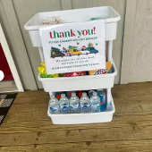 Poster Panneau Merci de conducteur de livraison de Noël i