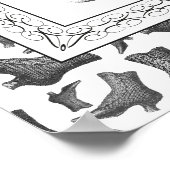 Poster Panneau Merci pour enlever vos chaussures (Coin)