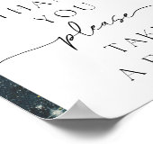 Poster Panneau Merci spatial | Symbole de préférence spat (Coin)