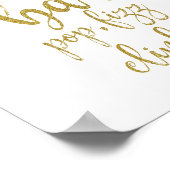 Poster Panneau Mimosa Bar Gold Parties scintillant 8x10 M (Coin)