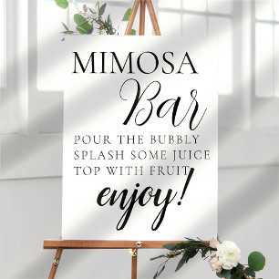 Poster Panneau Miniature de la barre Mimosa Script