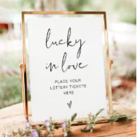 Panneau minimaliste ADELLA Chanceux en amour