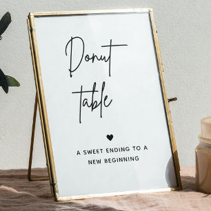 Poster Panneau minimaliste de la barre de Donut Panneau